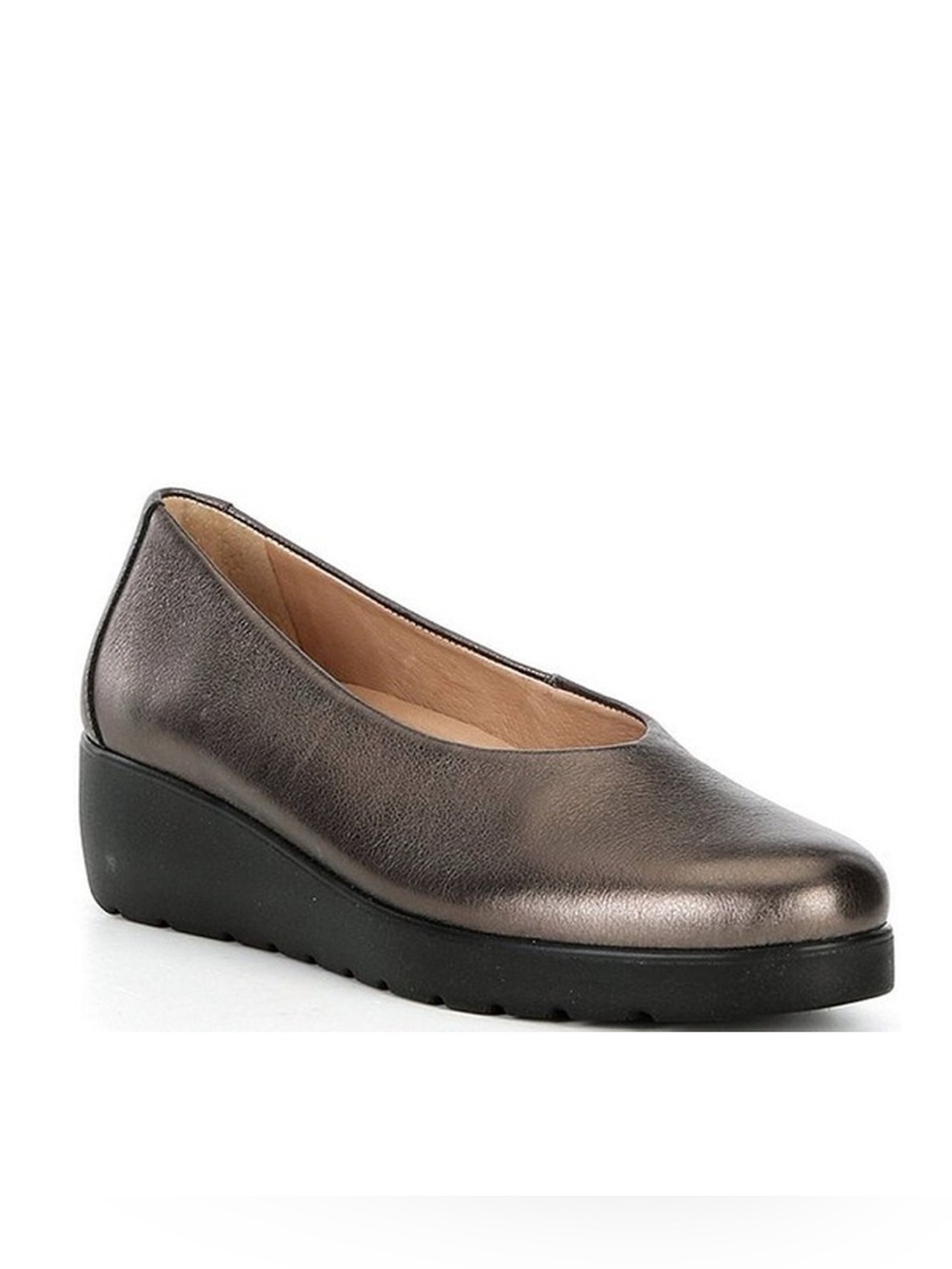 Brioso Waverly Leather Sweet Heart Wedge Shoes Sz 8